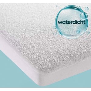 Waterdichte Matrasbeschermer - Badstof - 1-persoons - 90x210 cm - Met Rondom Elastiek
