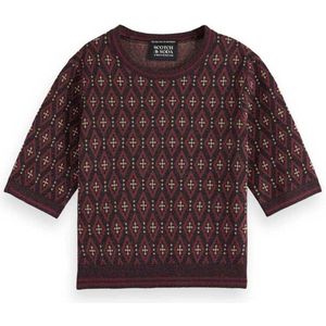 Scotch & Soda 178909 T-shirt Met Korte Mouwen Paars L Vrouw
