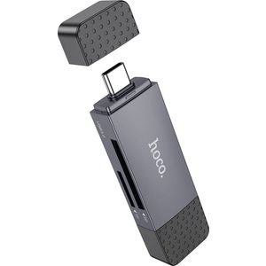 Hoco - Card Reader - USB C en USB 3.0 - 5Gbps - Voor Micro SD/TF Geheugenkaarten