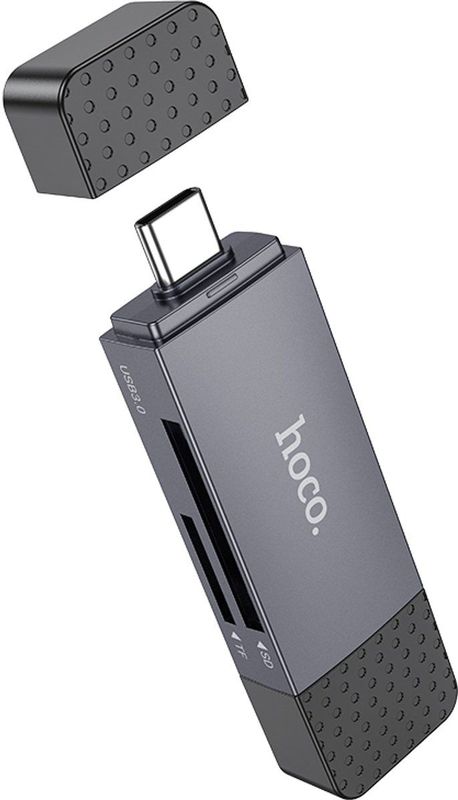 Hoco - Card Reader - USB C en USB 3.0 - 5Gbps - Voor Micro SD/TF Geheugenkaarten