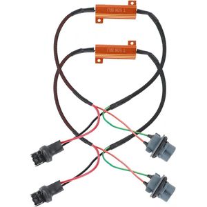Lastwiderstände 7440 T20 50W8RJ Hyper Flash Fix Fehlerfreie Verdrahtungsadapter für LED-Blinker - 2x
