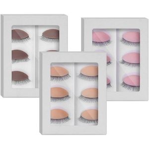 Allecto plus - Vervangende Oogleden voor Wimperextensions, Siliconen Oogleden voor Oefenen Make-up