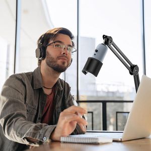 professional microphone arm - QuadCast Boom Arm Stand / microfoonhouder, microphone arm standard adjustable microphone stand - Microfoonstandaard