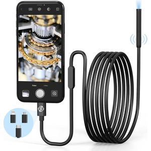Equivera Endoscoop geschikt voor iPhone - Endoscoop - Inspectiecamera - Inspectiegereedschap - Waterproof - HD Camera - Premium