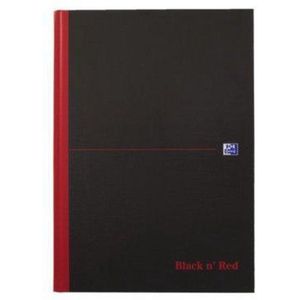 Notitieboek Oxford Black N Red A4 96vel Ruit 5mm Ass