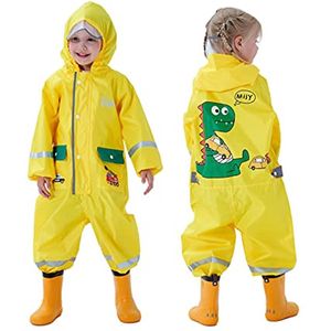 Waterdichte regenjas voor kinderen - ademende en lichtgewicht poncho voor jongens en meisjes (1-8 jaar)