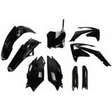 Ufo - HOKIT115F-001 - Vorkbeschermers & Kunststofset - Zwart - Honda CRF 250R/450R 2011-2013