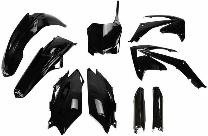 Ufo - HOKIT115F-001 - Vorkbeschermers & Kunststofset - Zwart - Honda CRF 250R/450R 2011-2013