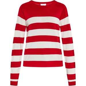 usha BLUE LABEL - Trui - Rood/Wit - Gestreept - Lange Mouwen
