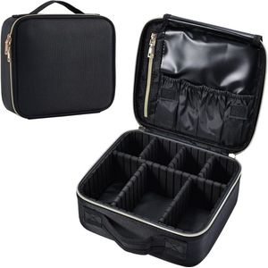 Visagie Koffer - Cosmetica Koffer - Kapperskoffer - Make-up Koffer met Verstelbare Vakken – Pedicure en Nagelstyliste Beauty Koffer – Kapperstas – Waterdicht – Makkelijk Mee Te Nemen