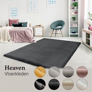 Lalee Heaven - Vloerkleed - Hoogpolig - Silk look- 80X150 - Grafiet