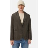 camel active - 2-knoops Colbert - Donker Khaki - Katoenmix