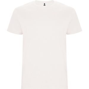 2 Pack T-shirt's unisex met korte mouwen 'Stafford' Vintage Wit - XXL