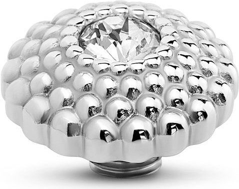 Melano - Vivid Lotus CZ - Steentje - Zilver - 12 mm