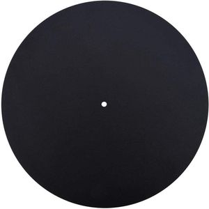 Allecto plus - Vinyl platenspeler pad van echt leer | Antistatisch slipmat pad | Vermindert trillingen | Verhoogt hechting | Zacht mat | 1,5 mm dik