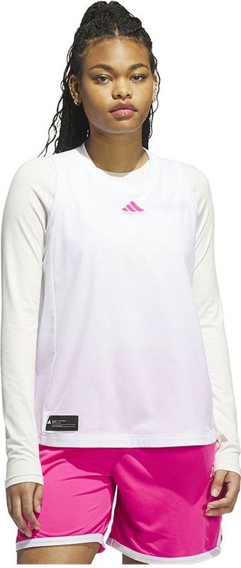 Adidas - Select Woven - T-shirt - Wit - Dames - Lange Mouwen