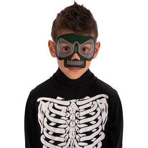 Carnival Toys Masker Skelet Lichtgevend Junior Grijs One-size