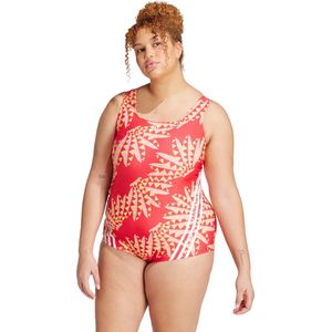 adidas Sportswear FARM Rio 3-Stripes CLX Swimsuit (Plus Size) - Dames - Roze- 4X