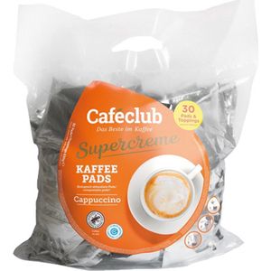Caféclub - Supercreme Koffiepads Cappuccino - 30 Pads & Toppings