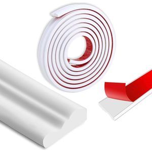 Zelfklevende wandlijst - decoratief - 3 meter - wit