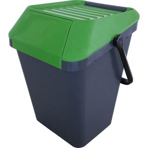 EasyMax afvalemmer 45 liter grijs, groen