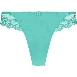 Hunkemöller Dames Lingerie Boxerstring Diva - Groen - maat S
