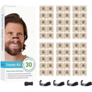 Caimco® Magnetische Neusstrips 30 Dagen - Magnetische Neusspreider - Neusspreider - Anti Snurk Neusspreider - Anti Snurk - Neusstrip - 45 Dagen Applicatortabs