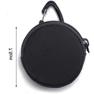 Tactische Portemonnee Zakje 900D Draagbare Sleutel Portemonnee Met Haak Oortelefoon Tas Mini Sleutelhouder Pouch voor Jacht Schieten Camping - Zwart - Hoogwaardige Kwaliteit .