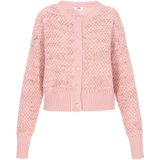 MYMO - Gebreid Vest - Rosa - Lange Mouw - Normale Pasvorm