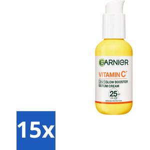 Garnier - SkinActive - Serum Cream - Glow Booster - Vitamine C & SPF 25 - 50 ml - Bulkverpakking - 15 stuks
