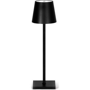 Goliving Tafellamp Oplaadbaar – Draadloos en dimbaar – Moderne touch lamp – Nachtlamp Slaapkamer – 38 cm – Zwart