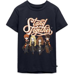 Harry Potter Geanimeerde Personages Stand Together Premium T-Shirt Tiener