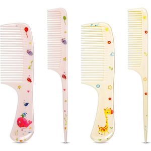Haarborstel en Kam Set voor Meisjes - Ontwarringsborstel en Kam met Schattig Design