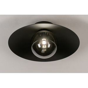 Lumidora Plafondlamp 74268 - Plafonniere - GIO - G9 - Zwart - Grijs - Metaal - Badkamerlamp - ⌀ 35 cm