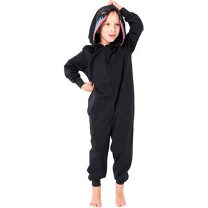 Ladeheid Kinderen Pyjama - Overal slapen - Lange mouwen - Lange broek - Katoen - LA-LA40-232-PJ - Zwart Pavian - 146-152