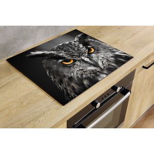 Inductiebeschermer - Eagle Owl - 80x50 cm - Inductiebeschermer - Inductie Afdekplaat Kookplaat - Inductie Mat - Anti-Slip - Keuken Decoratie - Keuken Accessoires