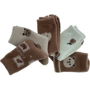 VOLQU® - ONO - 5 Paar - Premium Wollen Sokken Dames - Noorse Sokken Dames - Warme Sokken Maat 39 42