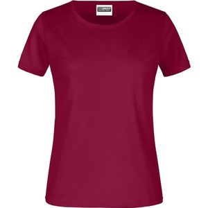 James And Nicholson Dames/dames Ronde Hals Basic T-Shirt (Wijn)
