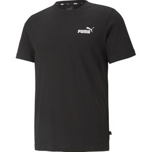 PUMA ESS Small Logo Tee Heren T-shirt - Zwart - Maat XL