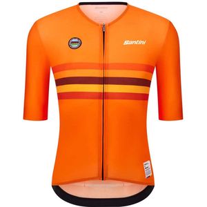 Santini UCI World Champion Jersey Fietsshirt (oranje)