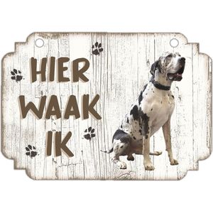 Waakbord | Hier Waak Ik: Duitse Dog