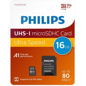 10-pack Philips Micro SD card 16GB class 10 SDHC