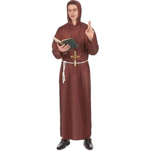 LUCIDA - Bruin monniken kostuum voor mannen