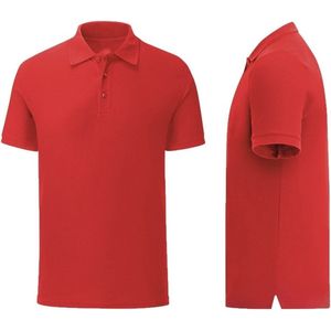 Senvi Getailleerde Polo zacht aanvoelend Kleur rood Maat XL