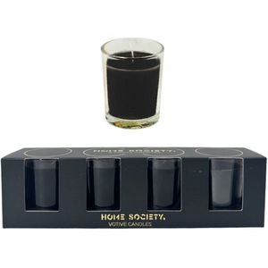 Home Society Votive Candles Zwart
