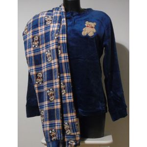 ME TO YOU Pyjama - dames pyjama -winter - roze , donkerblauw of lichtblauw indien voorkeur mail ons - maat XS/S - me to you beertje - leuke ruitjes op de broek afgwerkt met beertjes - LIMITED EDITION !!!!!