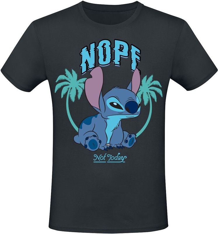 Lilo & Stitch Nope Not Today Heren T-shirt - zwart - S