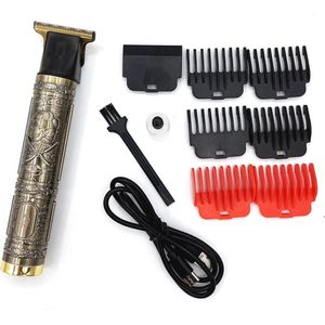 Professionele Oplaadbare Tondeuse voor Heren met USB-oplader en Verschillende Snijlengtes