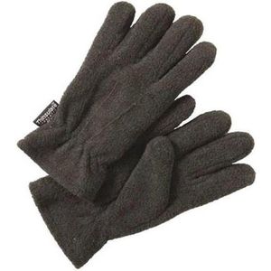 Fleece handschoen met Thinsulate voering - antraciet grijs - maat XXL
