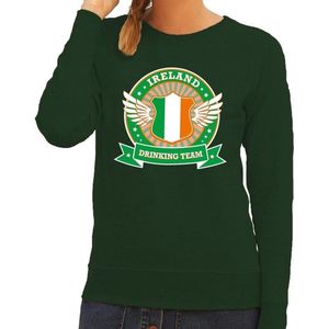 Groen Ireland drinking team sweater groen dames - Ierland kleding XXL